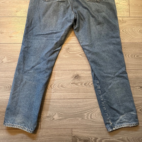 L.L. Bean Vintage Blanket Lined Warm Faded Jeans - Picture 3 of 7